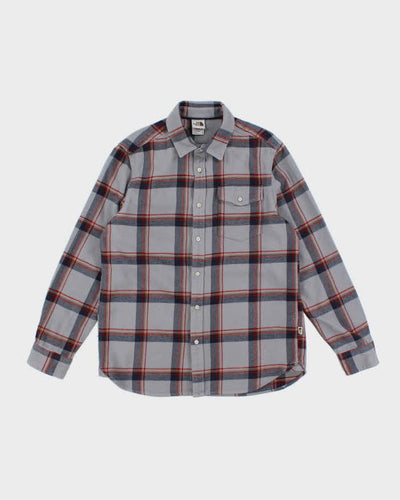 The North Face Grey Check Flannel Shirt - M