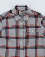 The North Face Grey Check Flannel Shirt - M