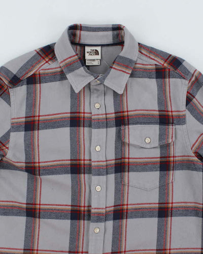 The North Face Grey Check Flannel Shirt - M