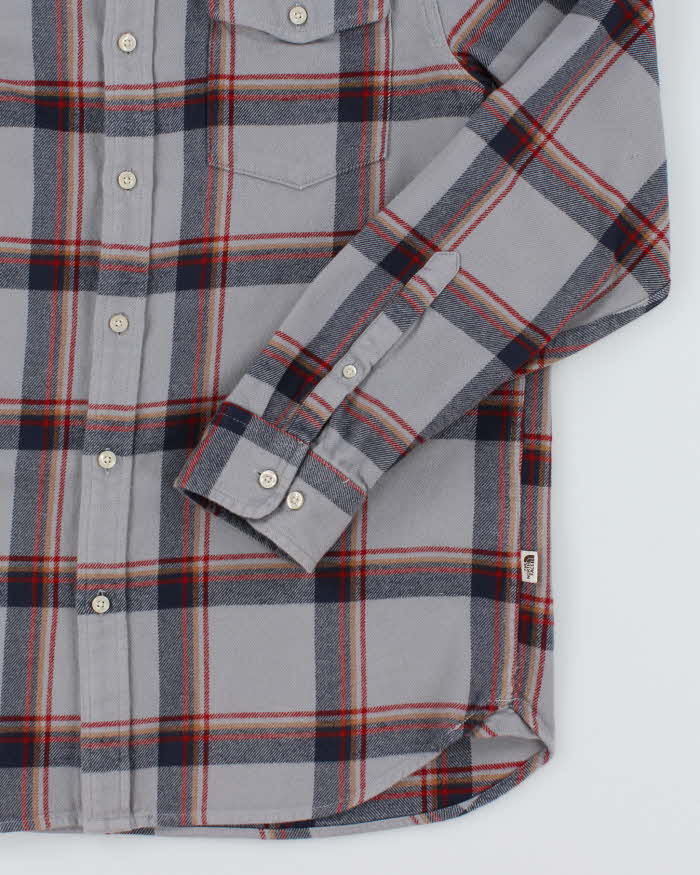 The North Face Grey Check Flannel Shirt - M
