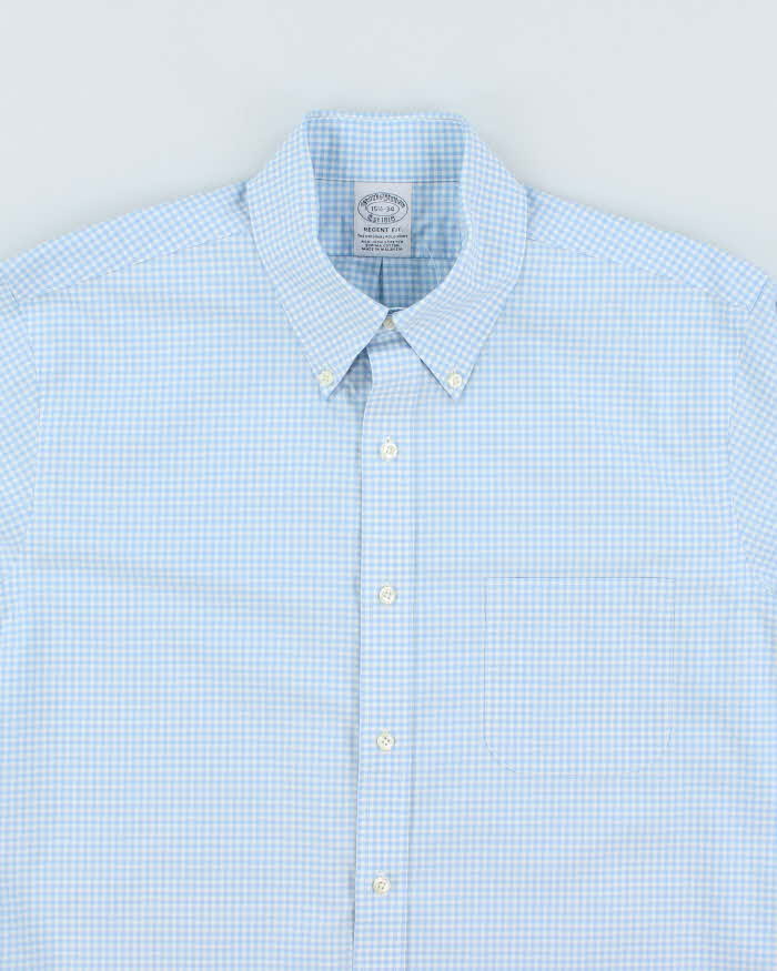 The Brooks Brothers Blue Gingham Shirt - L