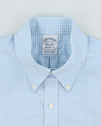 The Brooks Brothers Blue Gingham Shirt - L