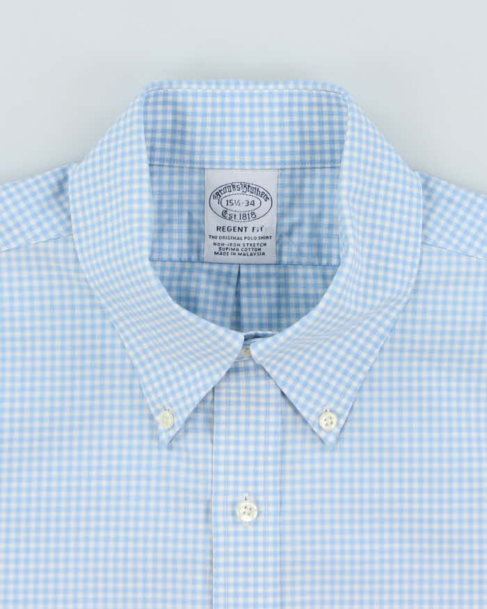 The Brooks Brothers Blue Gingham Shirt - L