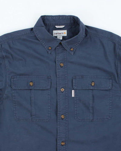 Carhartt Navy Workwear Long Sleeve Shirt - M