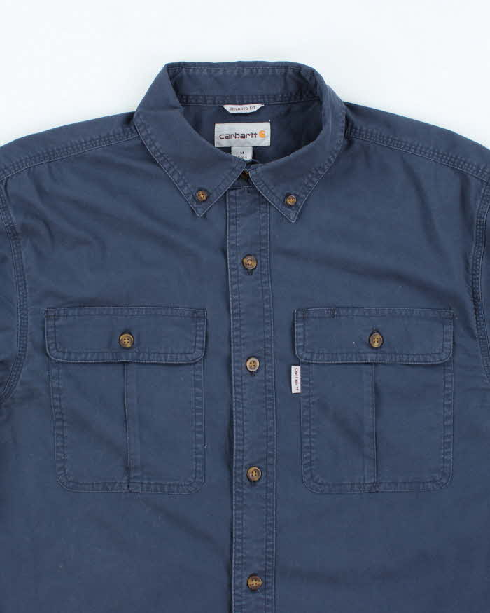 Carhartt Navy Workwear Long Sleeve Shirt - M