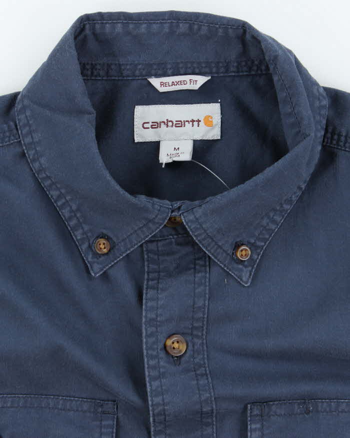 Carhartt Navy Workwear Long Sleeve Shirt - M