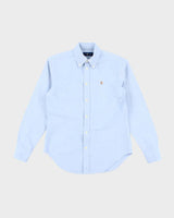 Ralph Lauren Plain Blue Long Sleeve Shirt - XS