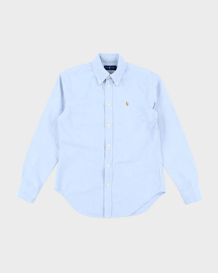Ralph Lauren Plain Blue Long Sleeve Shirt - XS
