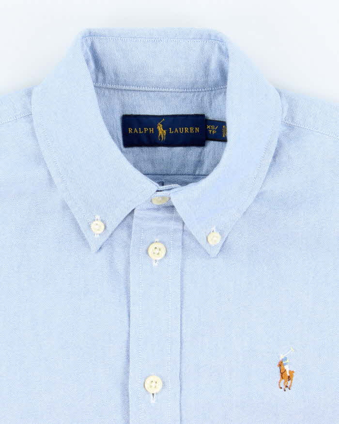 Ralph Lauren Plain Blue Long Sleeve Shirt - XS