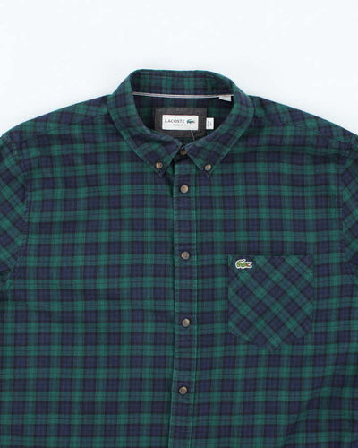 Lacoste Check Long Sleeve Shirt - L