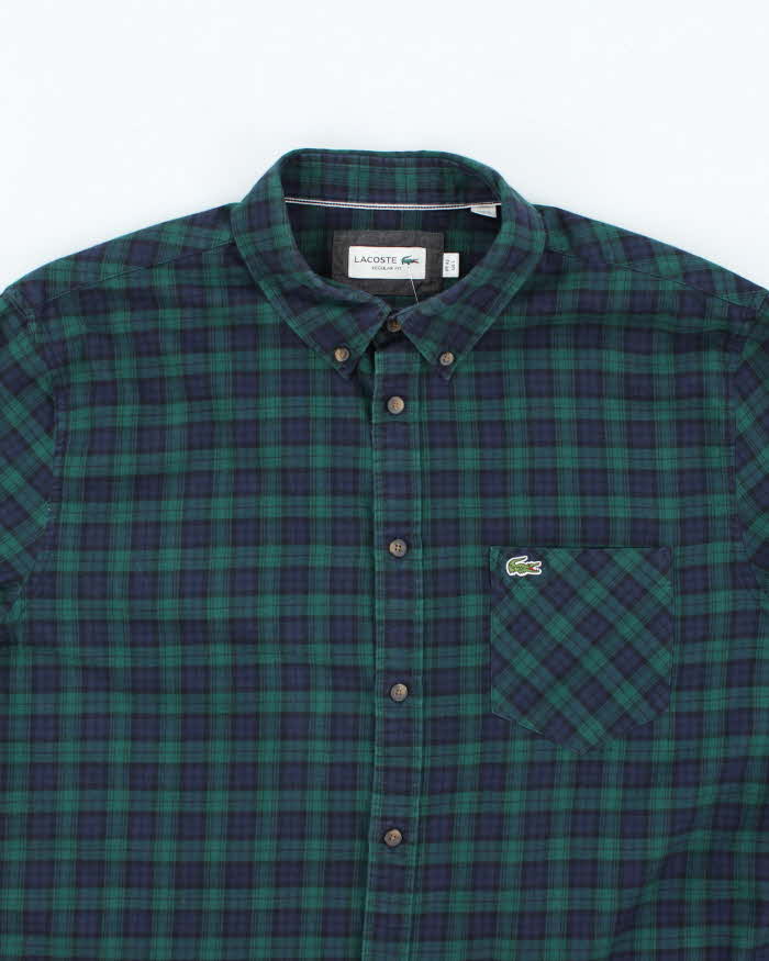 Lacoste Check Long Sleeve Shirt - L