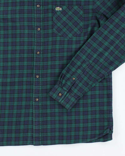 Lacoste Check Long Sleeve Shirt - L