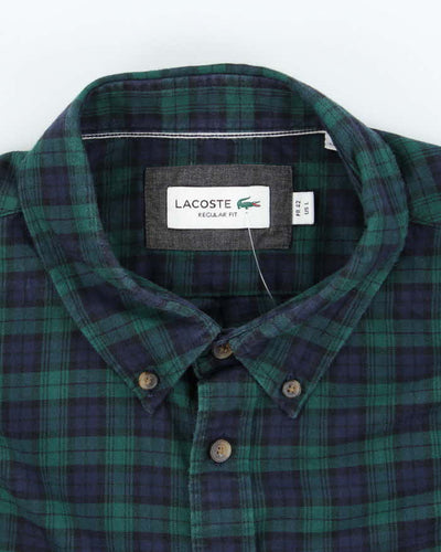 Lacoste Check Long Sleeve Shirt - L