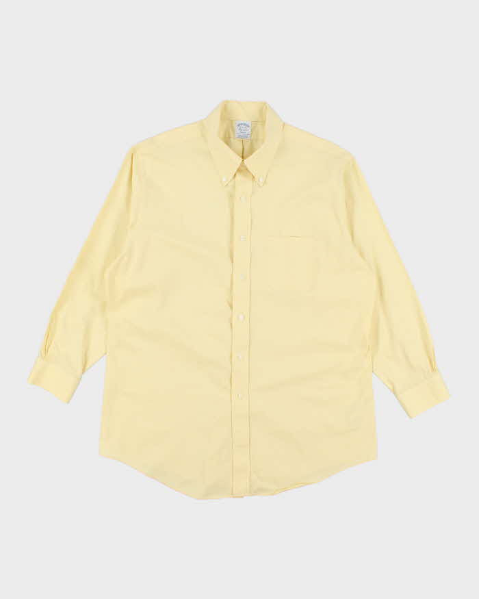 Brooks Brother Yellow Long Sleeve Shirt - XXL