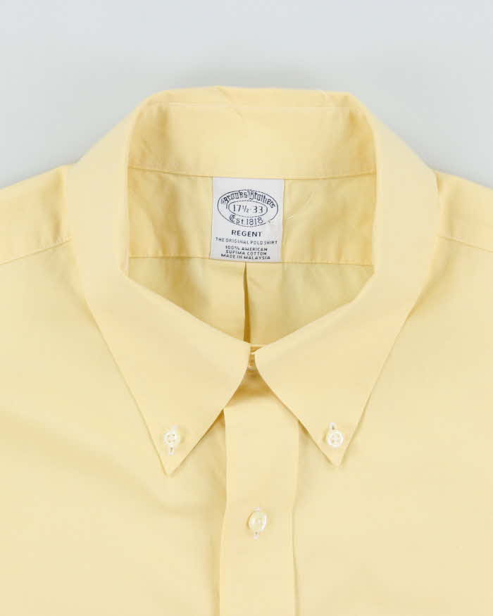 Brooks Brother Yellow Long Sleeve Shirt - XXL