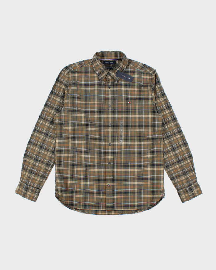 00s Tommy Hilfiger Deadstock Check Long Sleeve Shirt - M