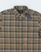 00s Tommy Hilfiger Deadstock Check Long Sleeve Shirt - M