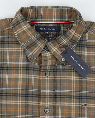 00s Tommy Hilfiger Deadstock Check Long Sleeve Shirt - M