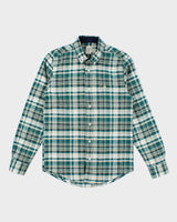 Brooks Brothers Green Check Long Sleeve Shirt - M