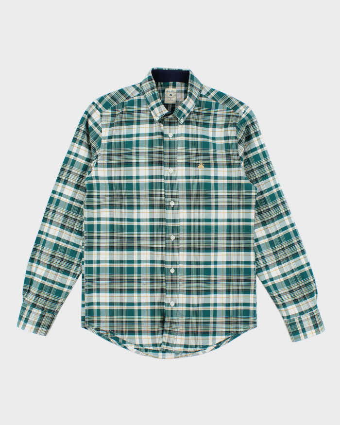 Brooks Brothers Green Check Long Sleeve Shirt - M