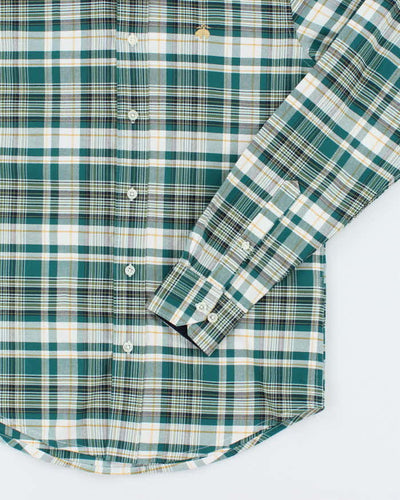 Brooks Brothers Green Check Long Sleeve Shirt - M