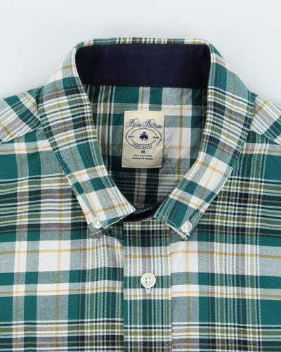 Brooks Brothers Green Check Long Sleeve Shirt - M