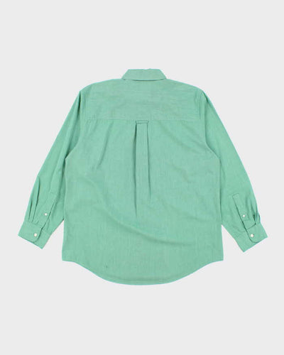 Vintage 90s Chaps Green Long Sleeve Shirt - M