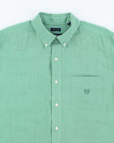 Vintage 90s Chaps Green Long Sleeve Shirt - M