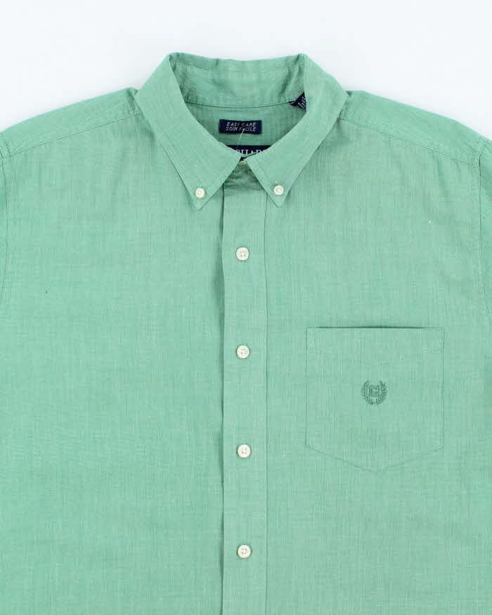 Vintage 90s Chaps Green Long Sleeve Shirt - M