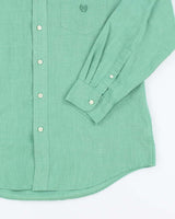 Vintage 90s Chaps Green Long Sleeve Shirt - M