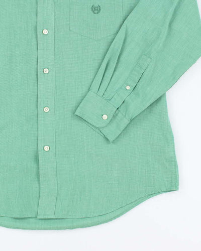 Vintage 90s Chaps Green Long Sleeve Shirt - M