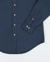 Brooks Brothers Navy Flower Patterned Long Sleeve Shirt - M