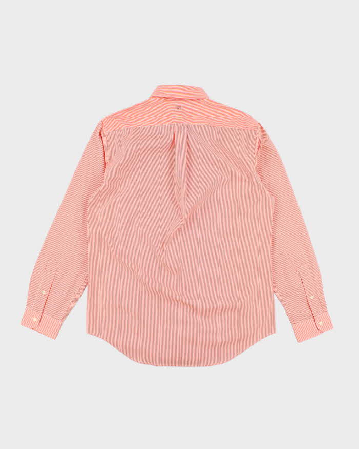 Ralph Lauren Deadstock Orange Striped Long Sleeve Shirt - M
