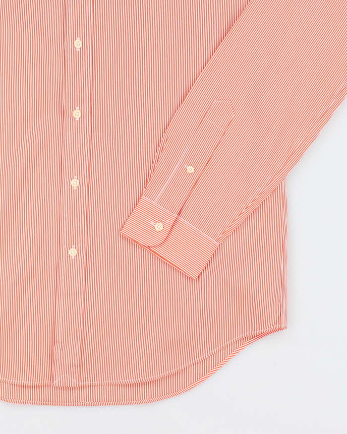 Ralph Lauren Deadstock Orange Striped Long Sleeve Shirt - M