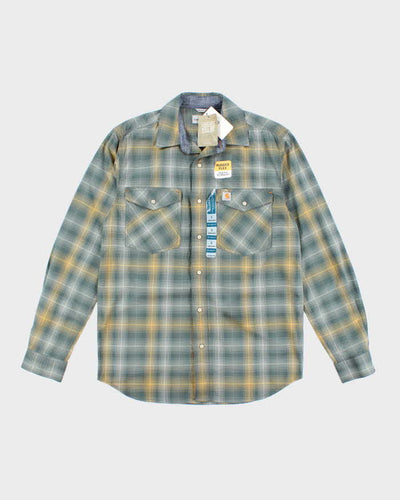 Carhartt Deadstock Check Long Sleeve Shirt - S