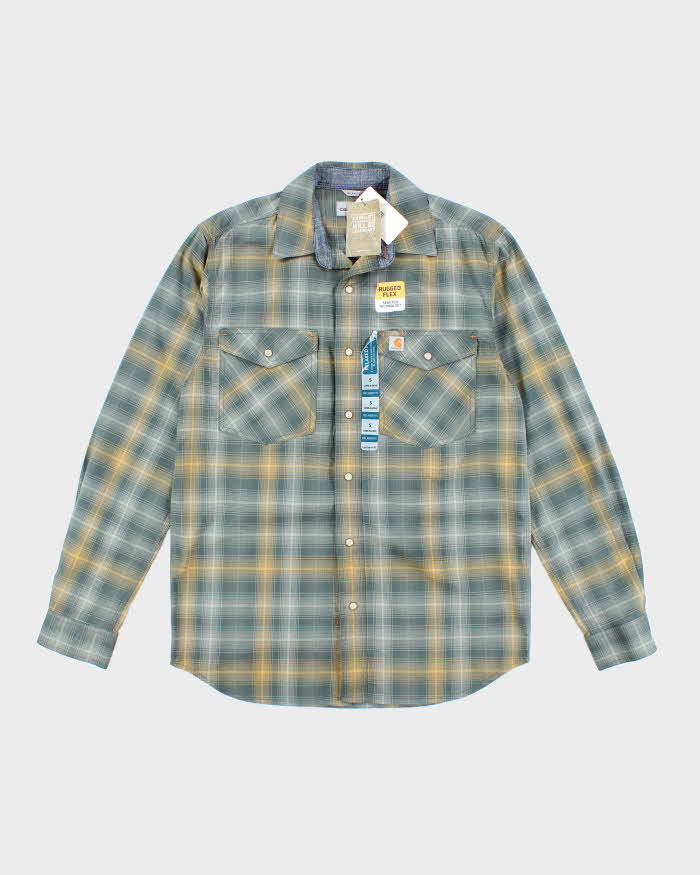 Carhartt Deadstock Check Long Sleeve Shirt - S
