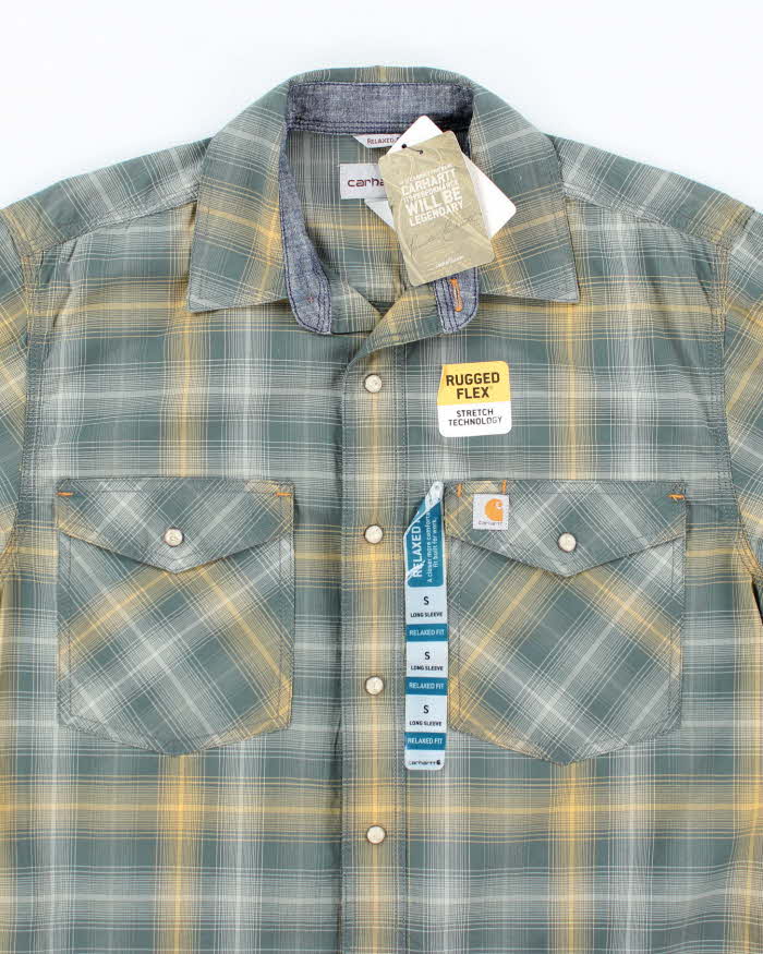 Carhartt Deadstock Check Long Sleeve Shirt - S