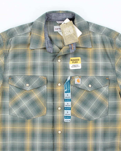 Carhartt Deadstock Check Long Sleeve Shirt - S