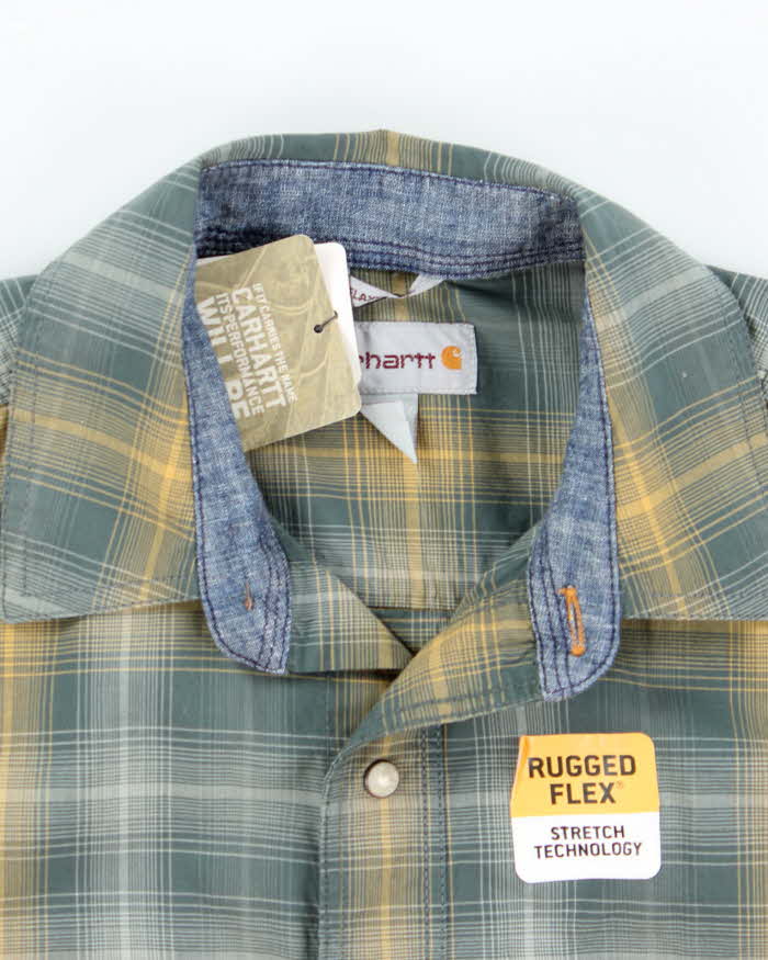 Carhartt Deadstock Check Long Sleeve Shirt - S