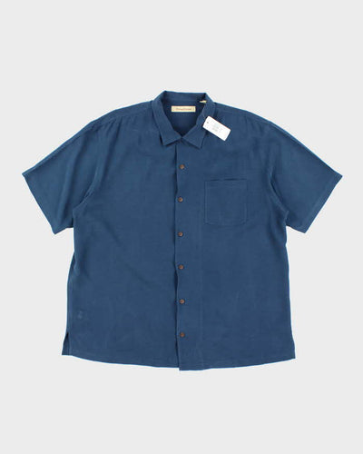 Tommy Bahama Silk Blue Short Sleeve Shirt - XL