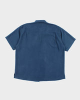 Tommy Bahama Silk Blue Short Sleeve Shirt - XL