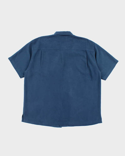 Tommy Bahama Silk Blue Short Sleeve Shirt - XL