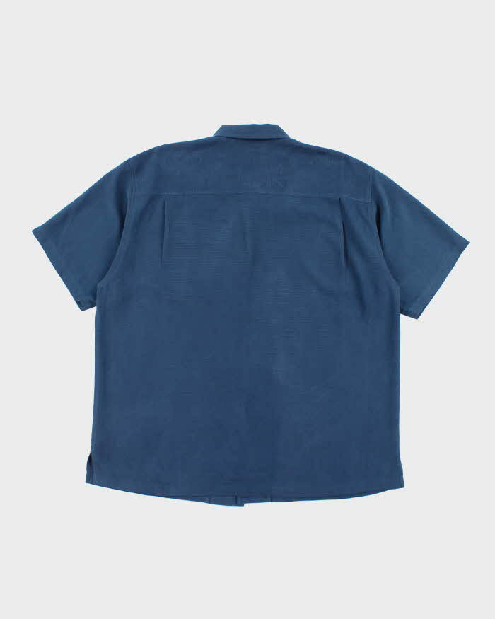 Tommy Bahama Silk Blue Short Sleeve Shirt - XL