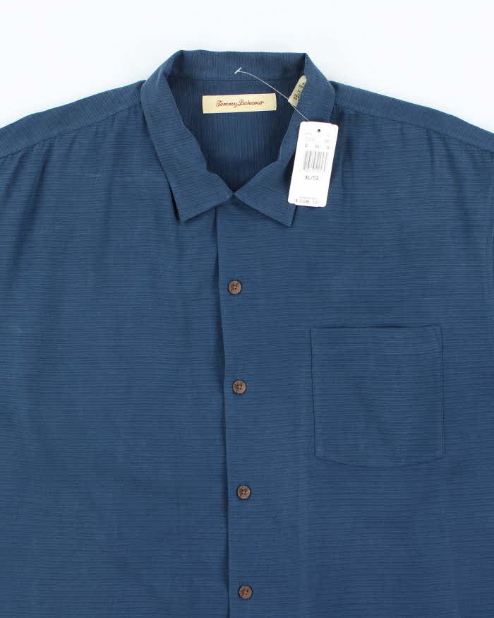Tommy Bahama Silk Blue Short Sleeve Shirt - XL