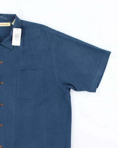 Tommy Bahama Silk Blue Short Sleeve Shirt - XL