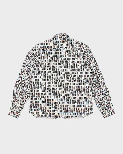 Alife All Over Print Heavyweight Long Sleeve Graphic Print Shirt - M