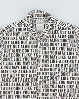 Alife All Over Print Heavyweight Long Sleeve Graphic Print Shirt - M