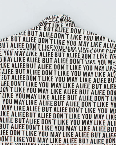Alife All Over Print Heavyweight Long Sleeve Graphic Print Shirt - M