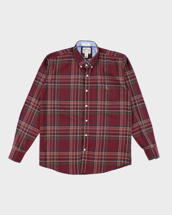 Vintage 2000's Ralph Lauren Small Horse Long Sleeve Flannel Shirt - L