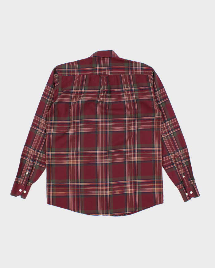 Vintage 2000's Ralph Lauren Small Horse Long Sleeve Flannel Shirt - L